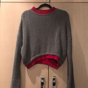 Cropped Knot Sweater